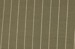 Dobbelt sengetøj 200x220 cm - 100% bomuld - Grøn med sandfarvet striber