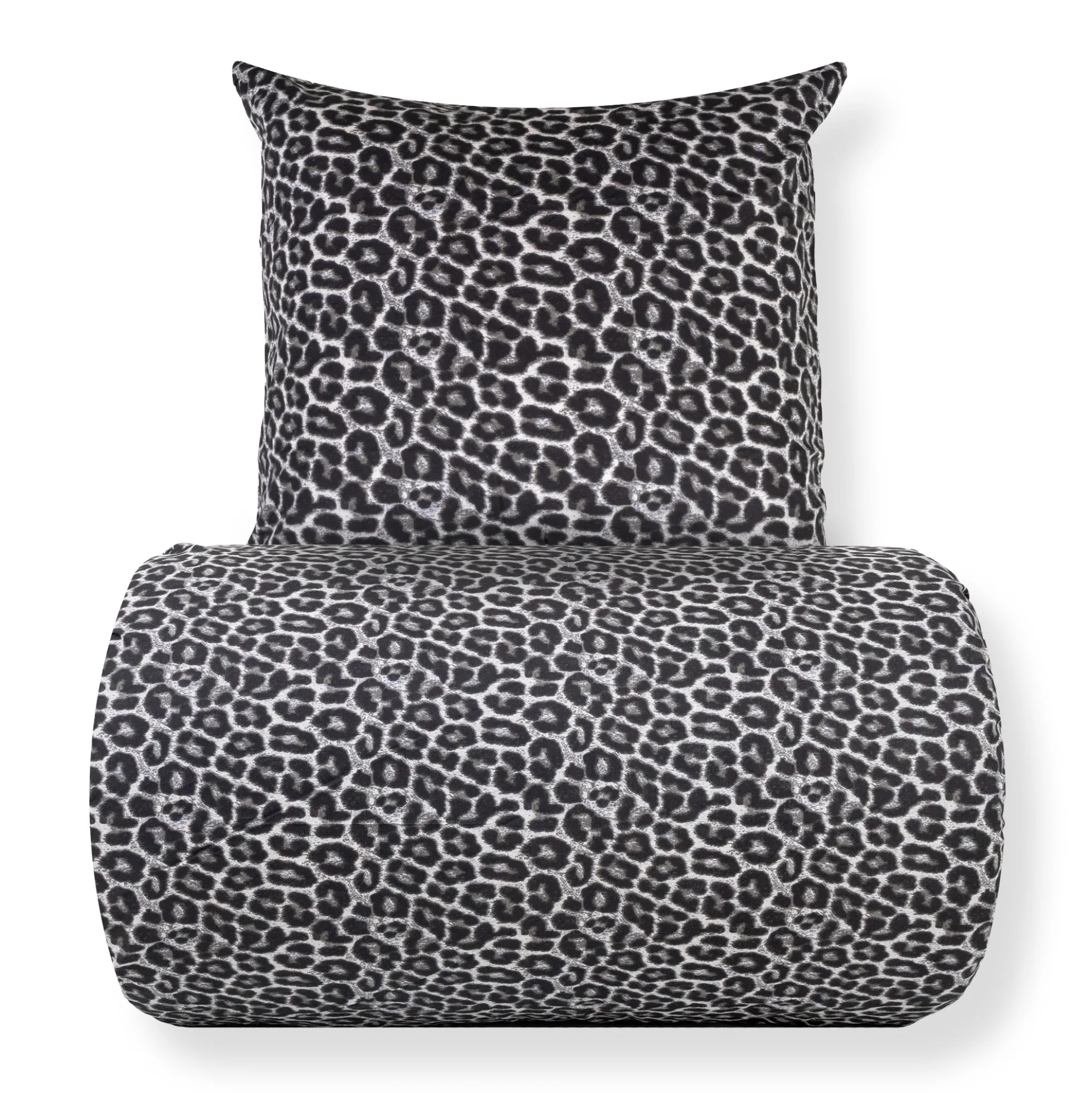 Dobbelt sengetøj 240x220 cm - 100% Bomuld - Leopard print
