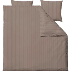 Dobbelt sengetøj 200x220 cm - 100% Damaskvævet bomuldssatin - Södahl Noble - Brun