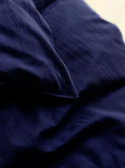 Dobbelt sengetøj 200x220 cm - 100% Damaskvævet bomuldssatin - Södahl Noble - Blå