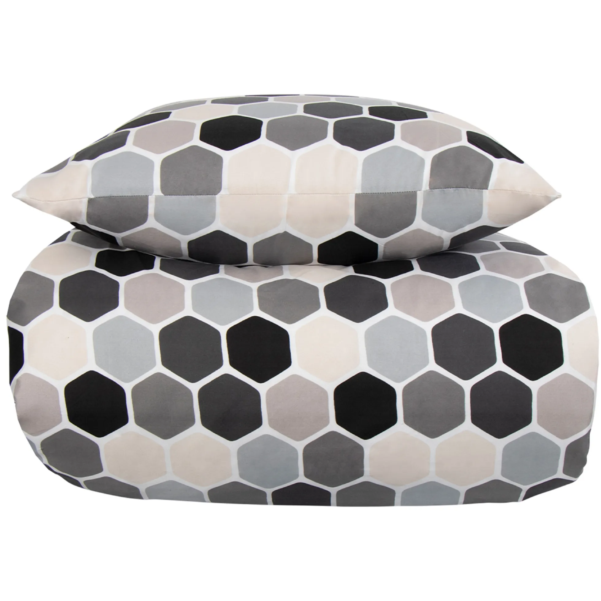 Dobbelt sengetøj 200x200 cm - Microfiber - Cube print