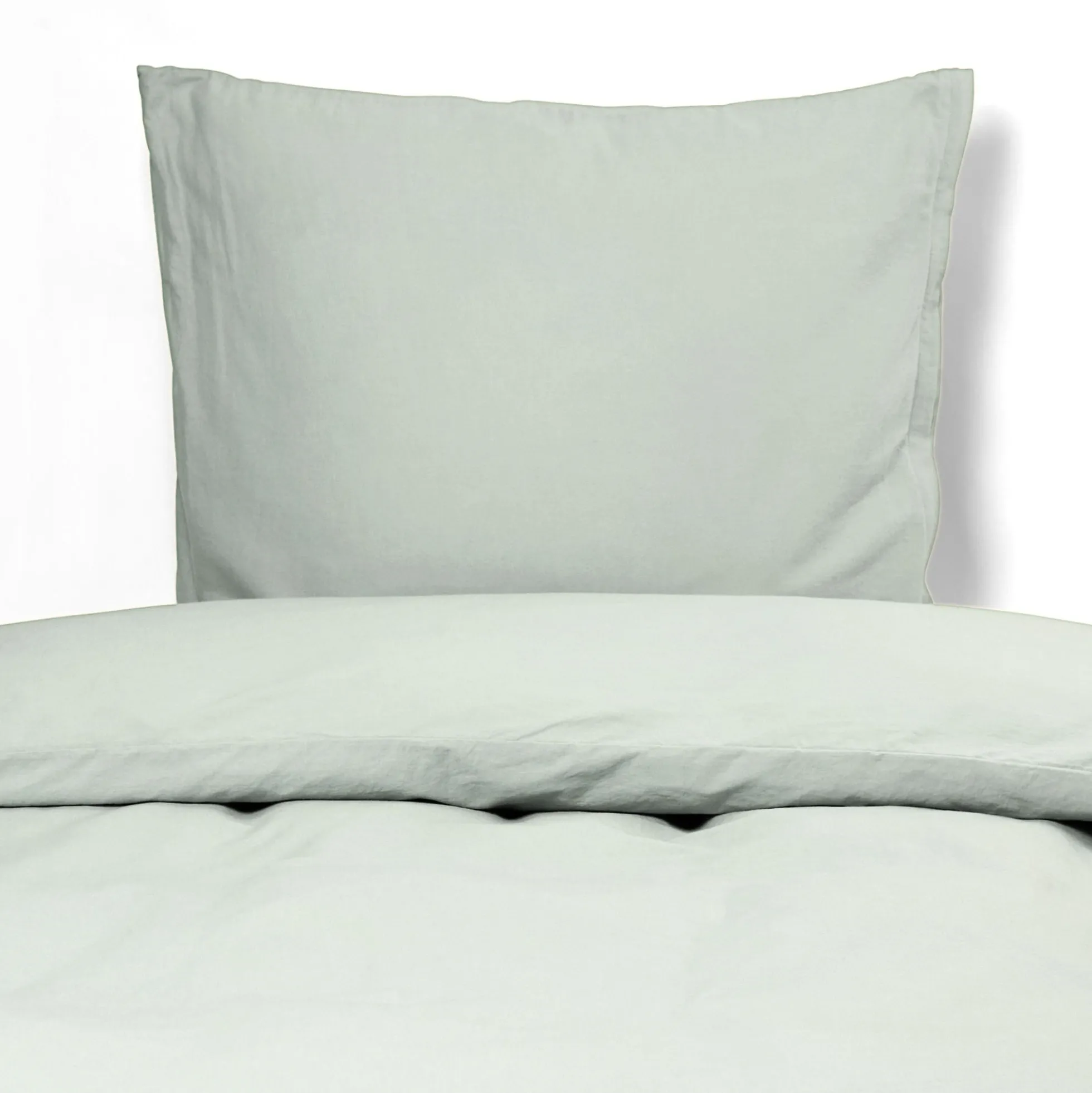 Dobbelt sengetøj 240x220 cm - Stonewashed - Firm olive