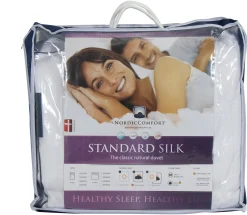 Dobbelt silkedyne helårsdyne - 100% mulberry silke - 200x220 cm - Nordic Comfort silke dyne