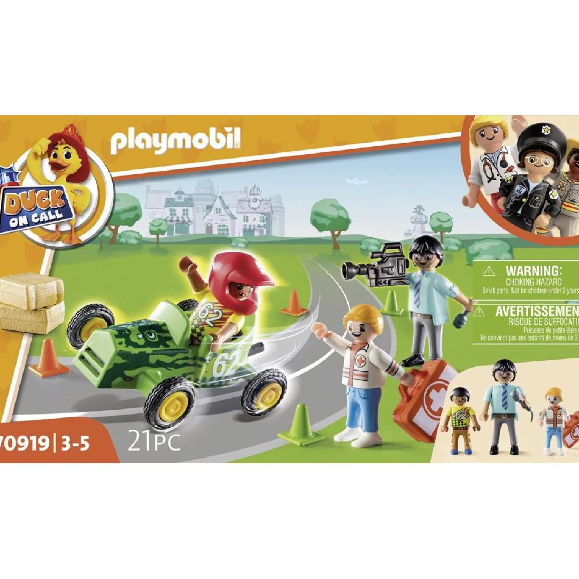 D*O*C* - Ambulanceaktion. Hjælp racerkøreren! - PL70919 - PLAYMOBIL Duck On Call