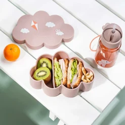 Done By Deer sæt - Madkasse, snackboks og drikkedunk - Playground - Pudder