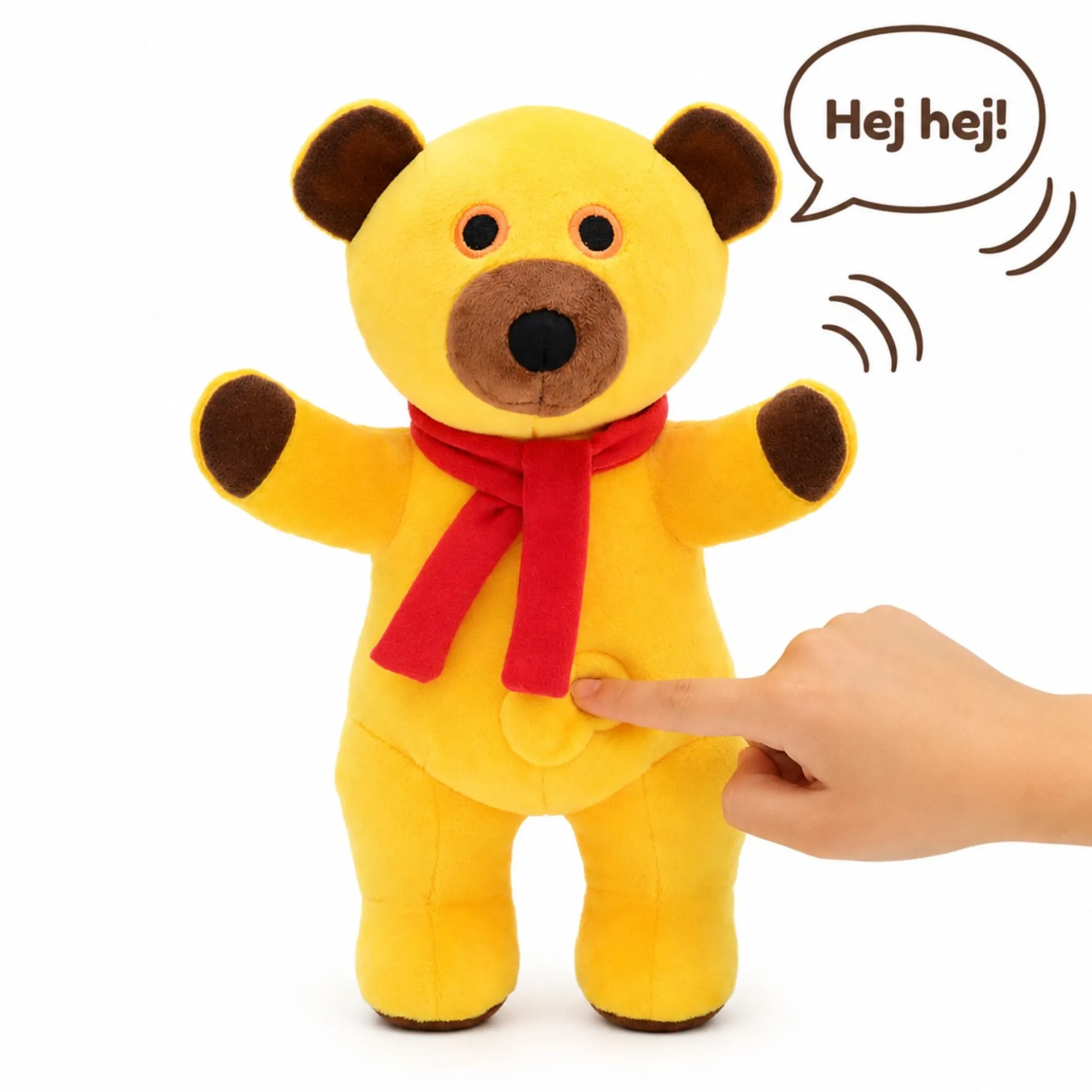 DR talende Bamse - Plysfigur med lyd - 25 cm