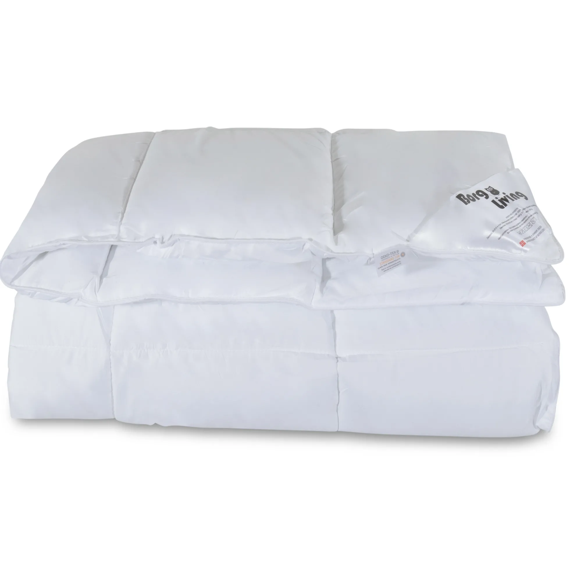 Dyne pude sæt - Helårs fiberdyne 150x210 cm + pude 60x63 cm - Microfiber dyne - Borg Living