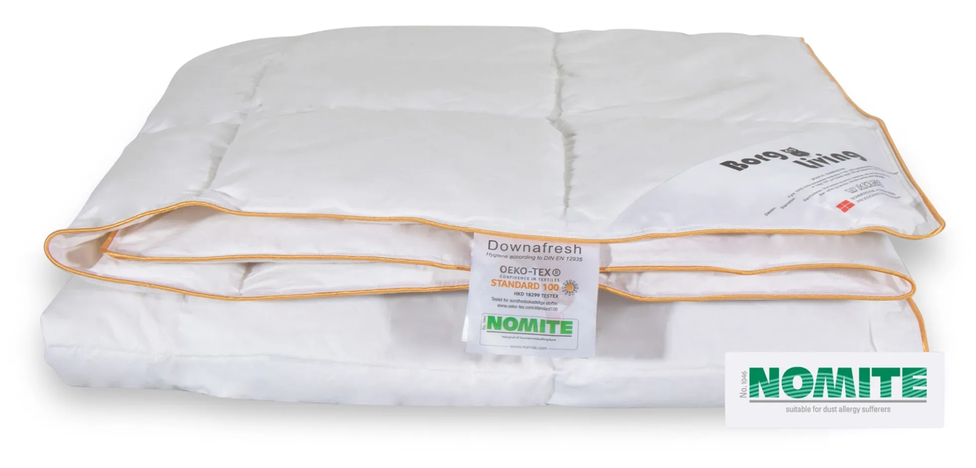 Dyne pude sæt - Moskusdun sommerdyne - Sommerdyne 140x220 cm + pude 60x63 cm - Borg Living
