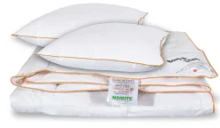 Dyne pude sæt - Moskusdun sommerdyne - Sommerdyne 200x200 cm + 2 puder på 60x63 cm - Borg Living
