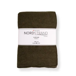 Eksklusiv uldplaid - 100% Uld - 140x200 cm - Ekstra kraftig kvalitet - Oslo Grøn