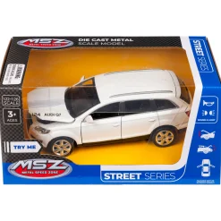 Elektrisk legetøjsbil - SUV - Hvid metal - MSZ