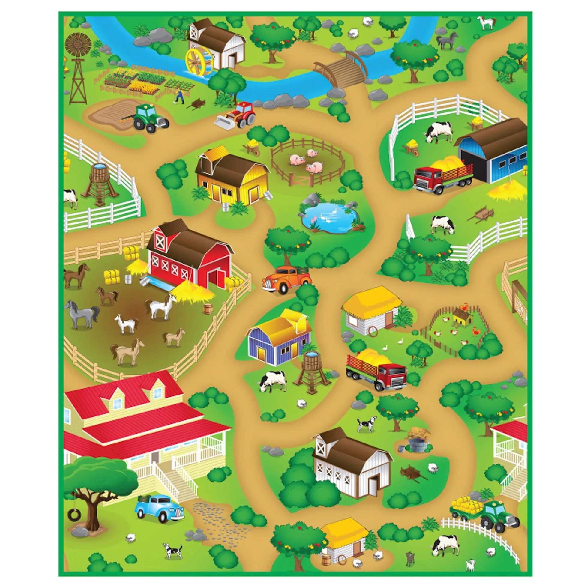 Farm legemåtte - 90x120 cm