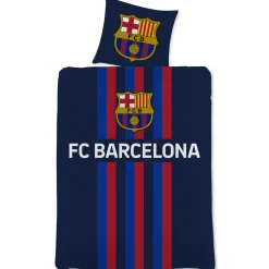 FC Barcelona sengetøj - 100% bomuld - Børnesengetøj 140x200 cm - Fodbold sengetøj