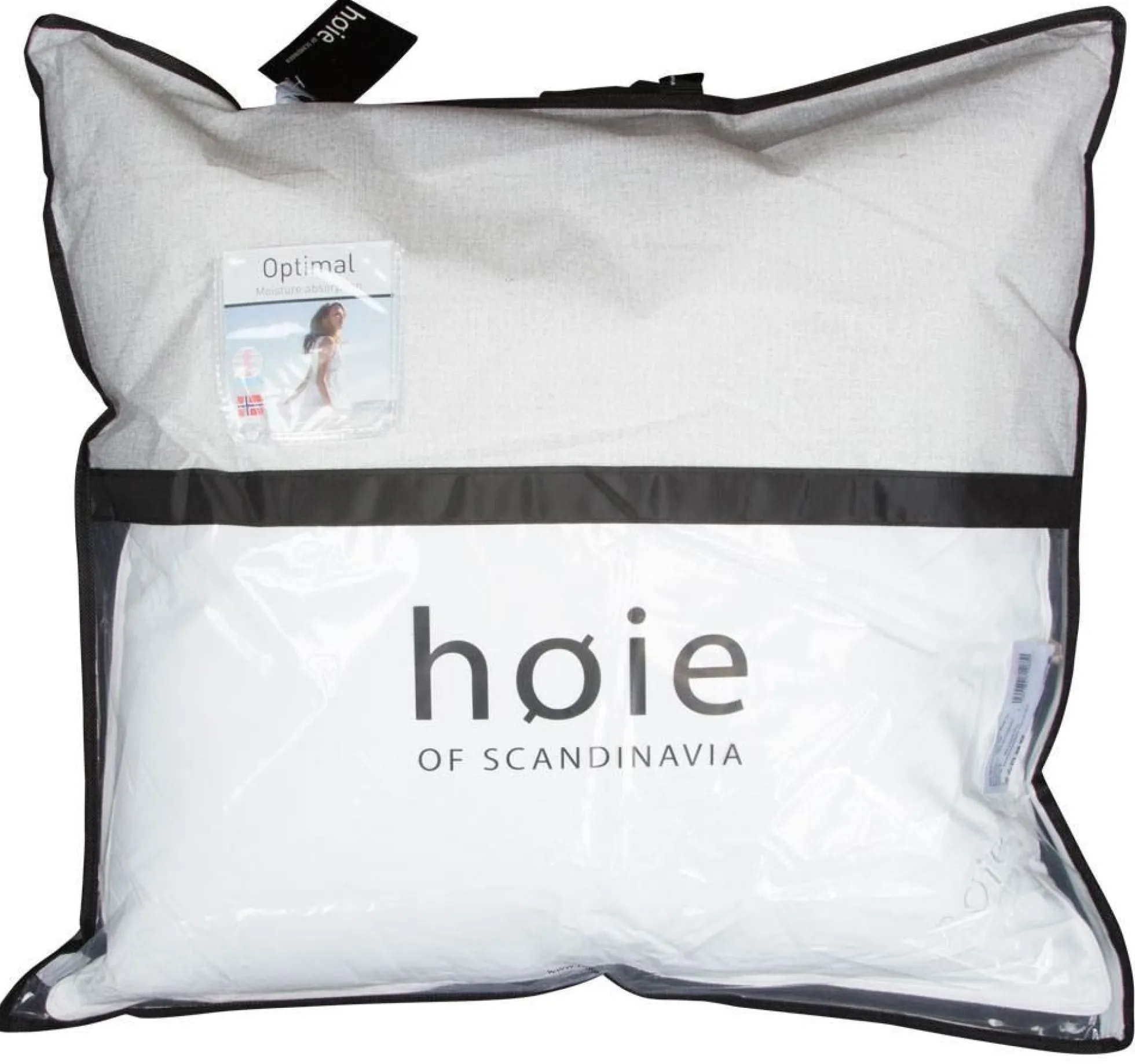 Fiber pude - Fast og fyldig hovedpude - Allergivenlig - 60x63cm - Høie Optimal pude