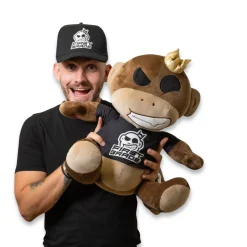 First Grade Monkey bamse - Squish Heads - 40 cm