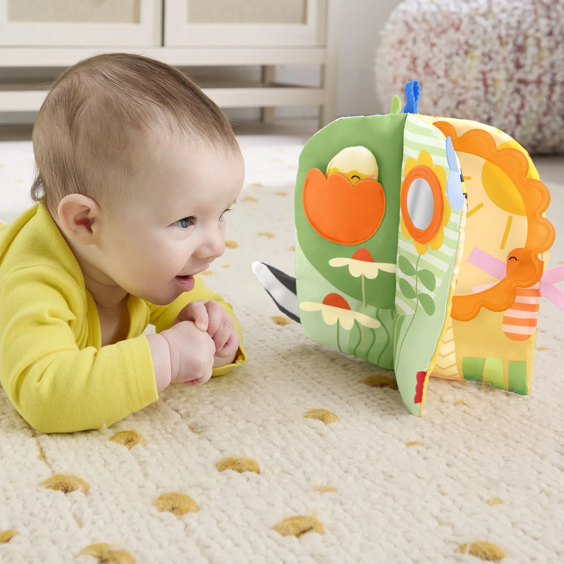 Fisher-Price Balanced Beginnings blød sansebog med årstider - 24 cm - 0 mdr