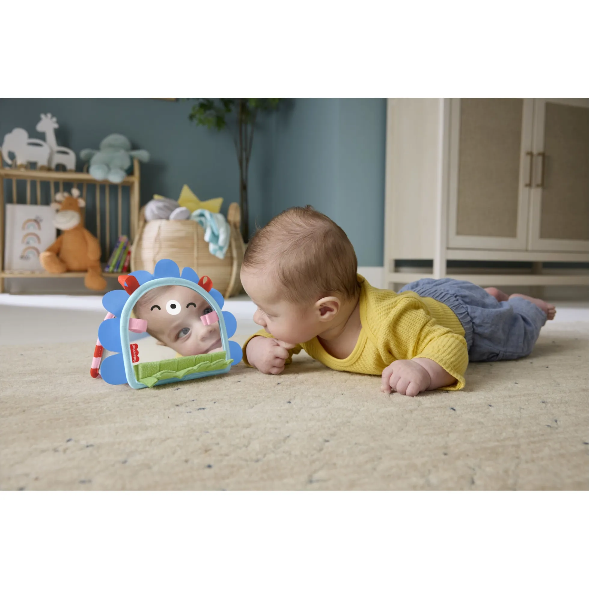 Fisher-Price Balanced Beginnings babyspejl til maveleg - 23 cm - 0 mdr