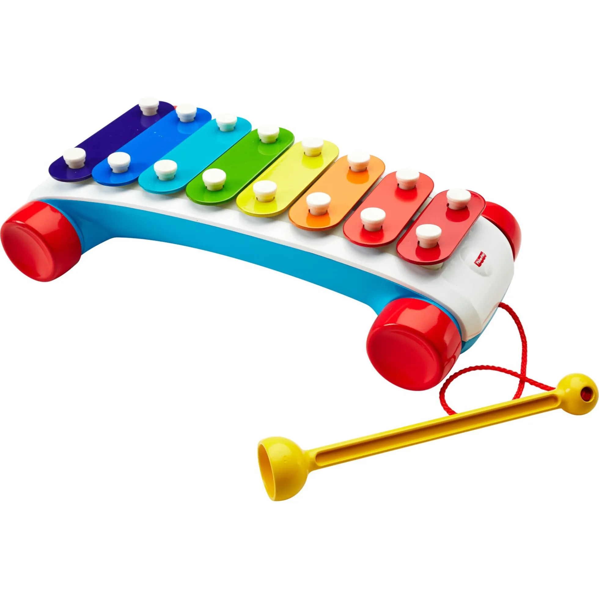 Fisher-Price klassisk xylofon med 8 tangenter og træksnor - 31 cm