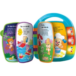 Fisher-Price Laugh & Learn læringsbog med rim, musik og lys - 6+ mdr
