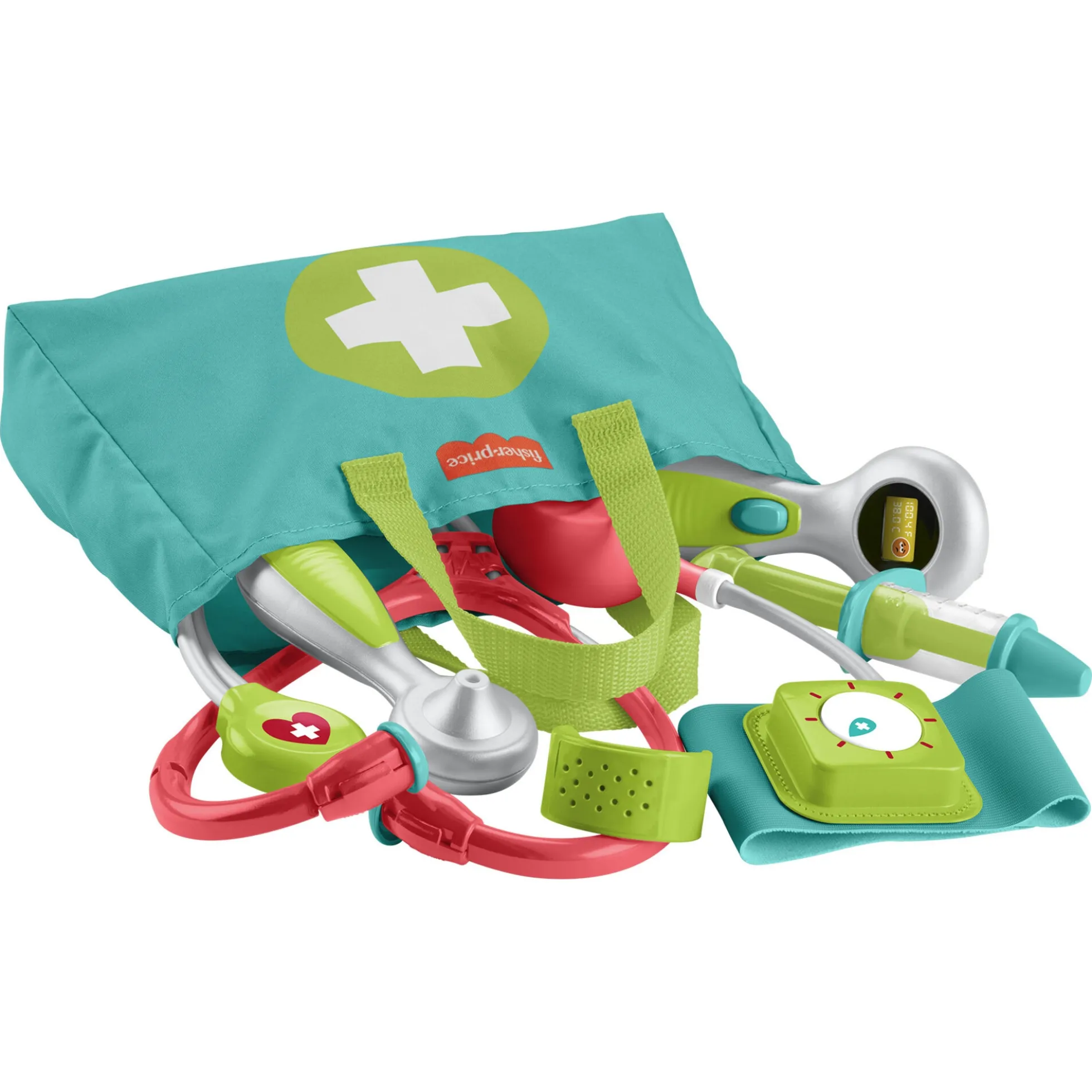 Fisher-Price lægesæt med lægetaske og doktorudstyr - 7 dele