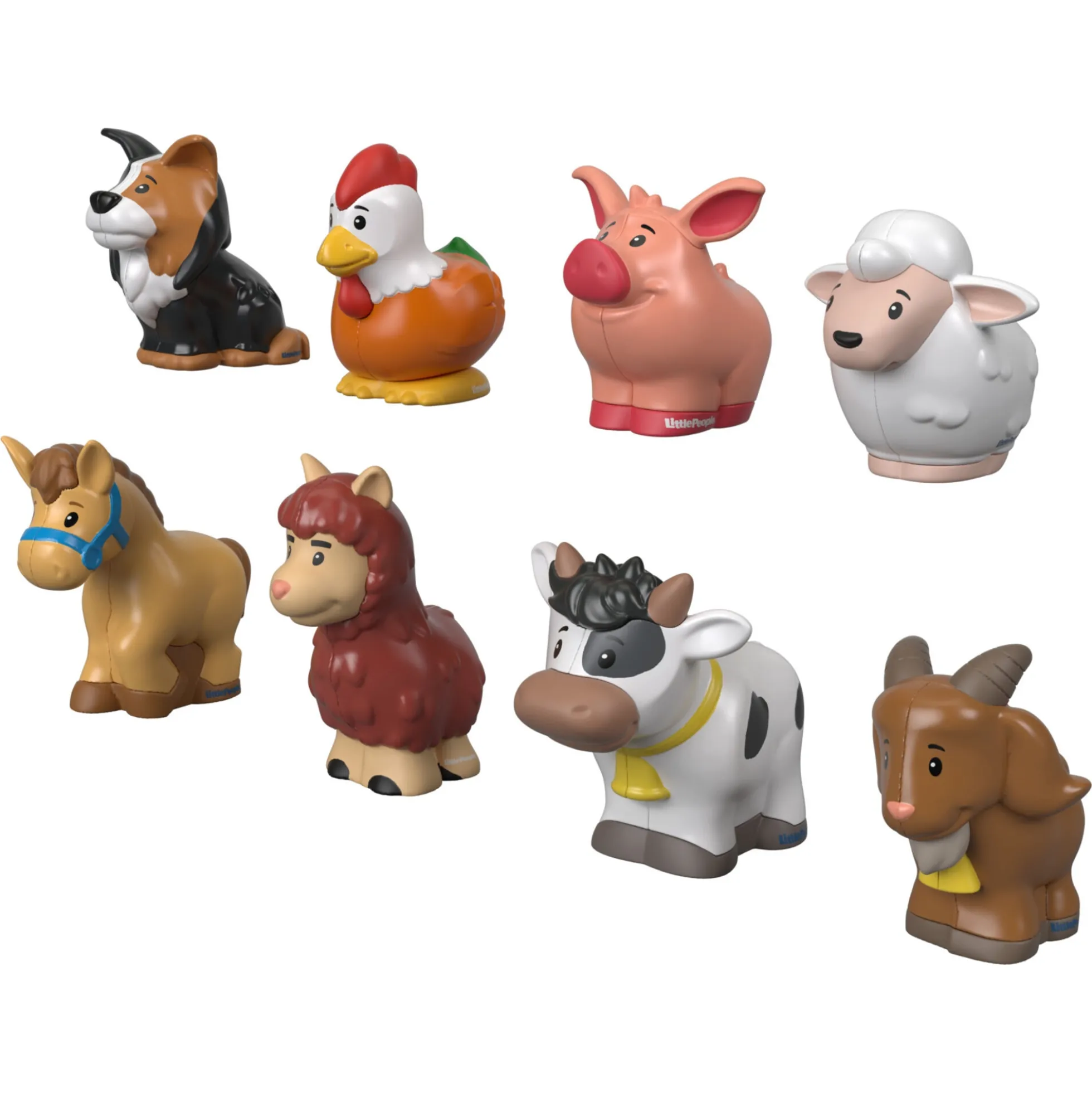Fisher-Price Little People bondegårdsdyr figursæt med 8 dyr