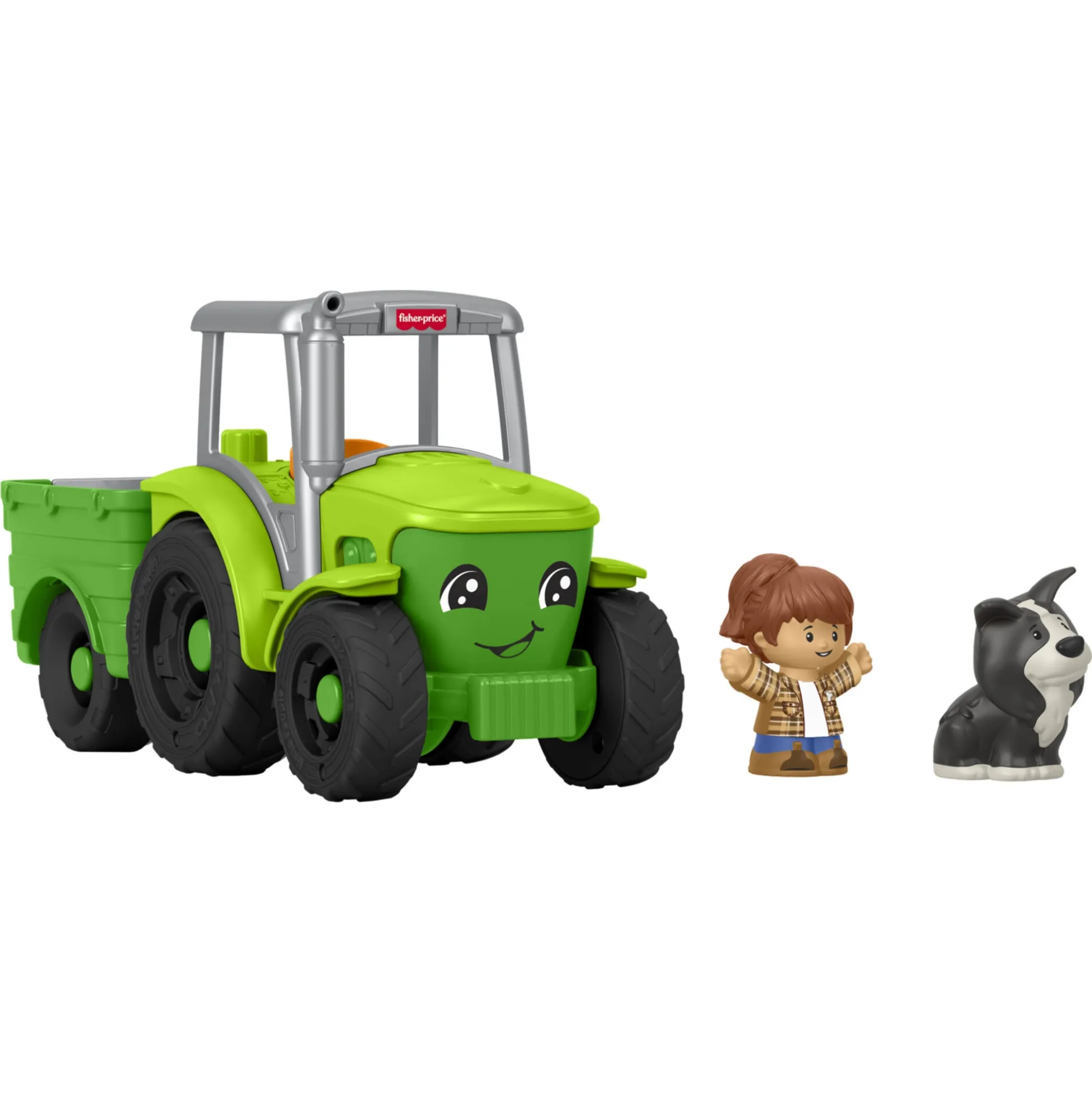 Fisher-Price Little People musikalsk traktor med bonde og hund - 25 cm