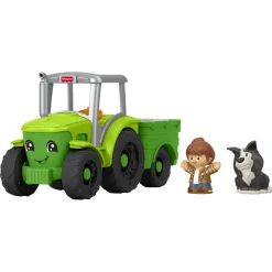 Fisher-Price Little People musikalsk traktor med bonde og hund - 25 cm