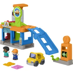 Fisher-Price Little People servicestation med bilvask og figurer