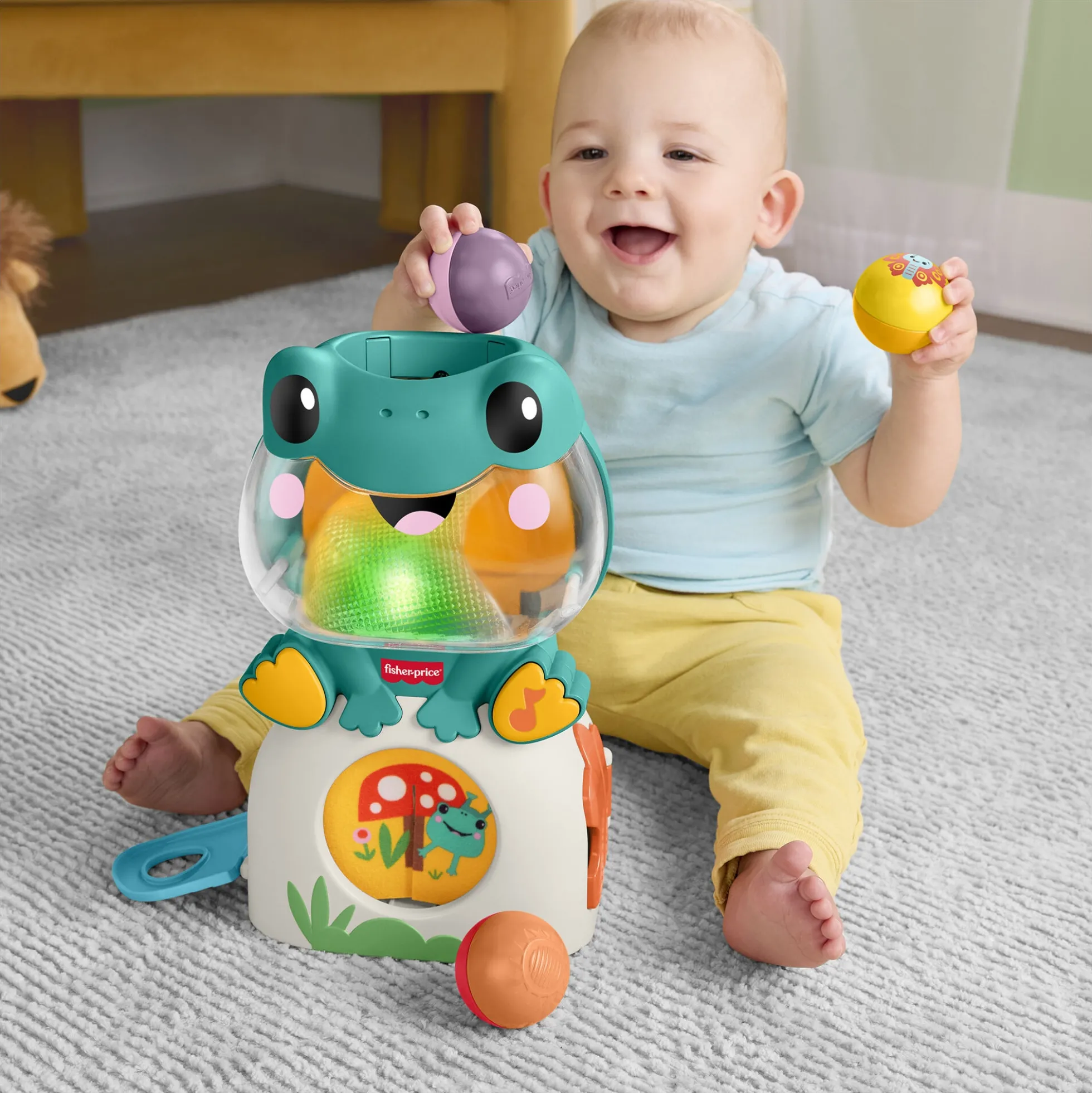 Fisher-Price Seek & Find frø interaktivt aktivitetslegetøj - 29 cm