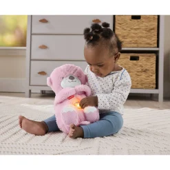 Fisher-Price Soothe & Snuggle lyserød odder sovebamse med beroligende lyde - 27 cm
