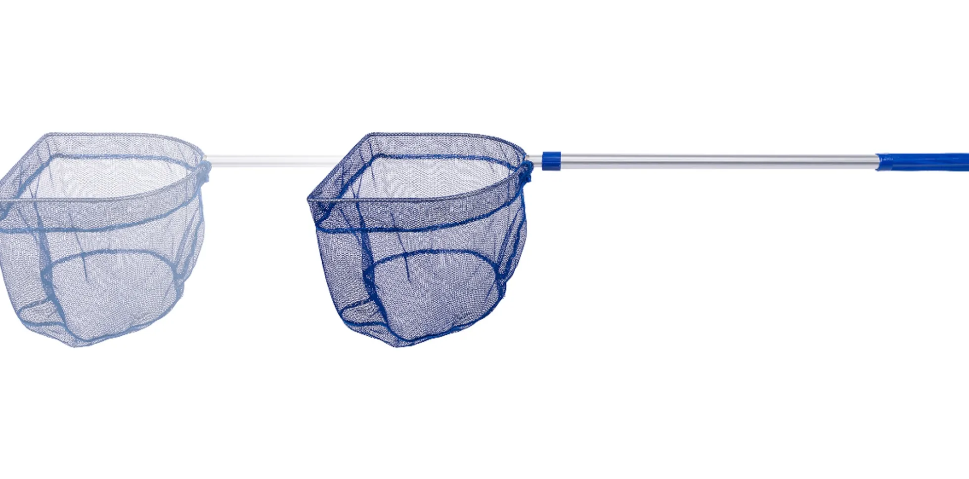 Fiskenet med teleskopstang - Metalstang fra 74 til 120 cm