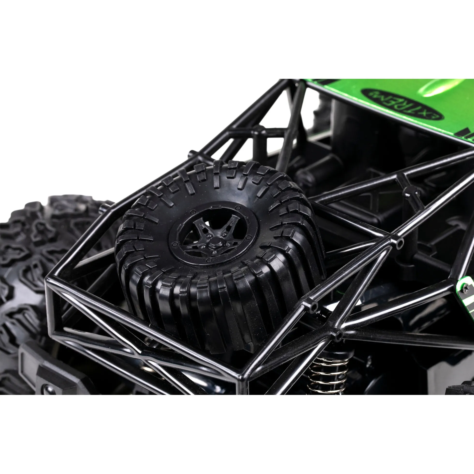 Fjernstyret Brave offroad bil med genopladeligt batteri og 2,4 GHz styring - Grøn - 1:12