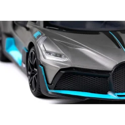 Fjernstyret Bugatti Divo sportsbil med 2.4 GHz styring - Mørkegrå - 1:16