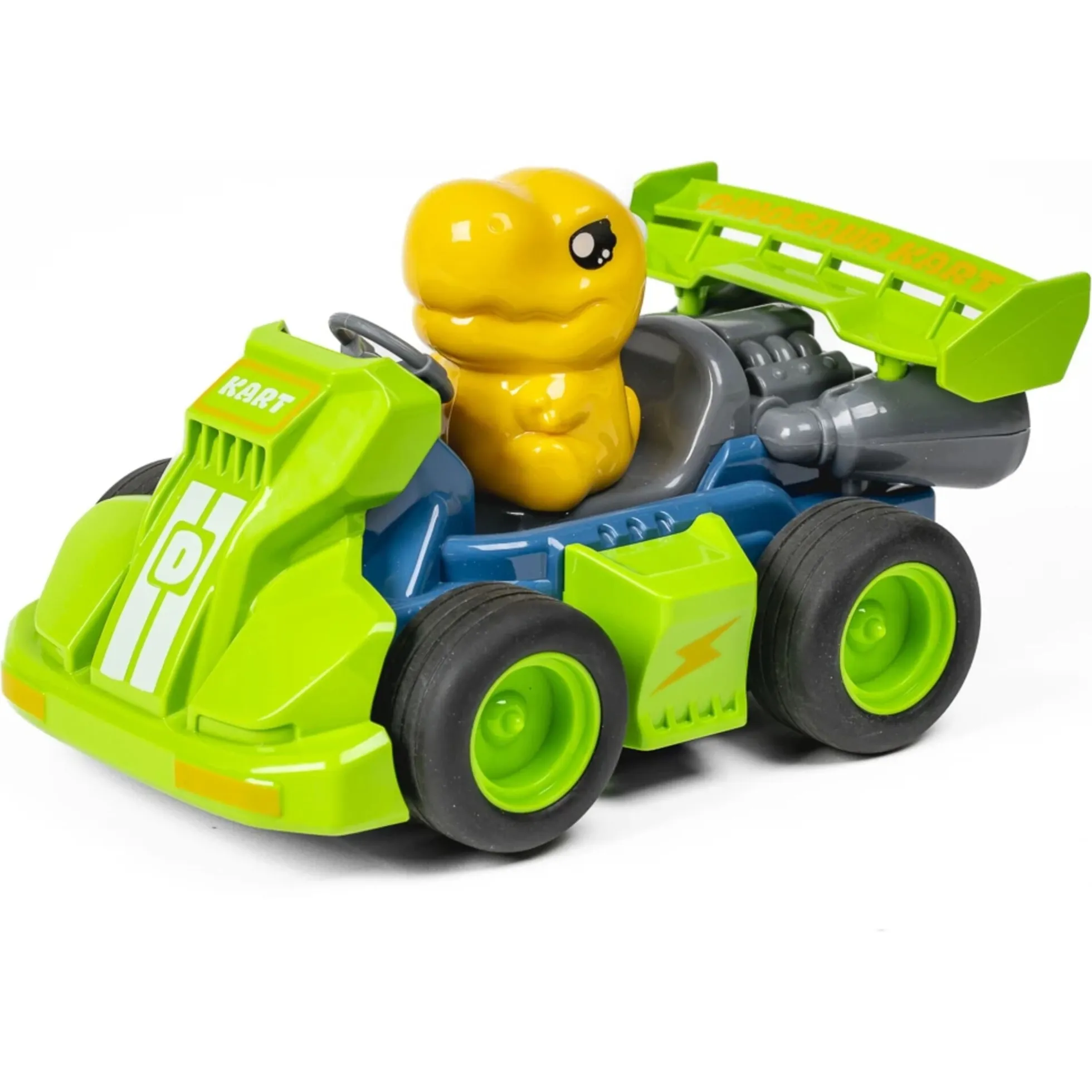 Fjernstyret dinosaur i gokart med lys og lyd - 2.4GHz styring