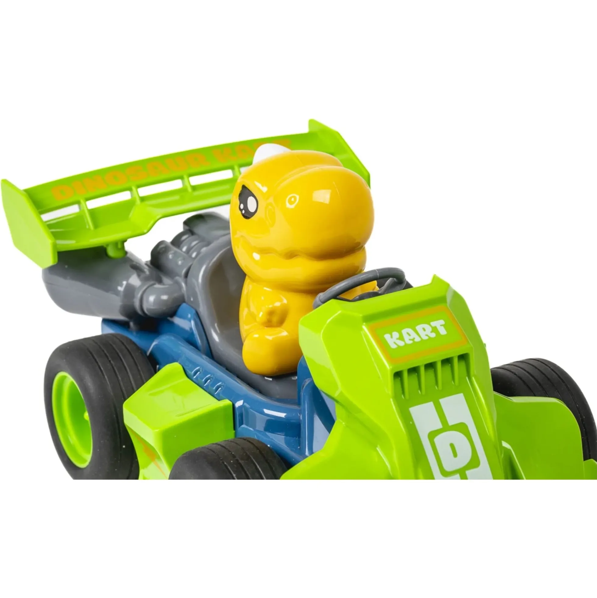 Fjernstyret dinosaur i gokart med lys og lyd - 2.4GHz styring