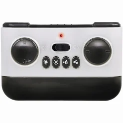Fjernstyret hvid elbil med ladestander, lys og lyd - 2.4 GHz styring - 1:16