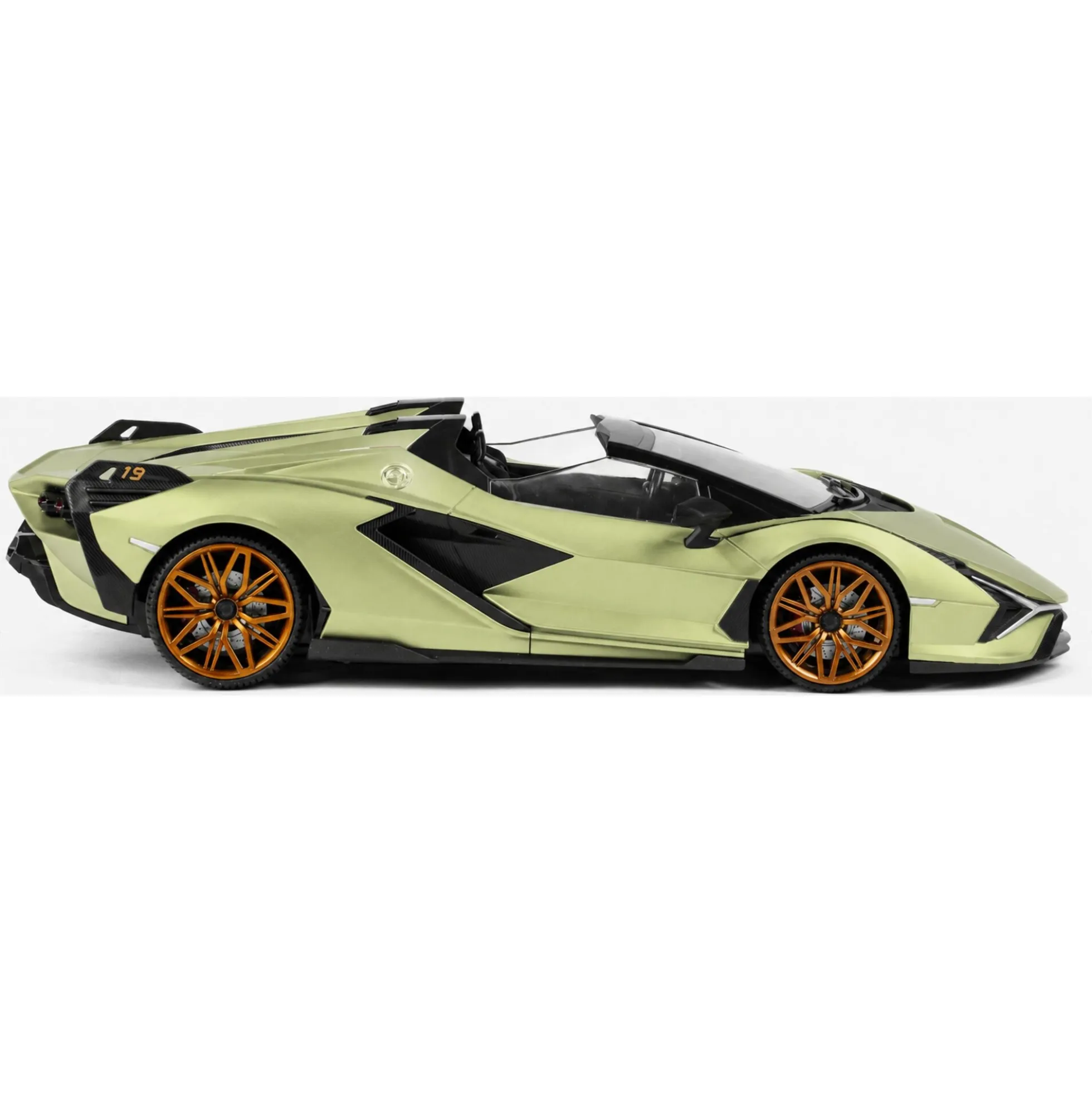 Fjernstyret Lamborghini Sian sportsbil med 2.4 GHz styring - Grøn - 1:16