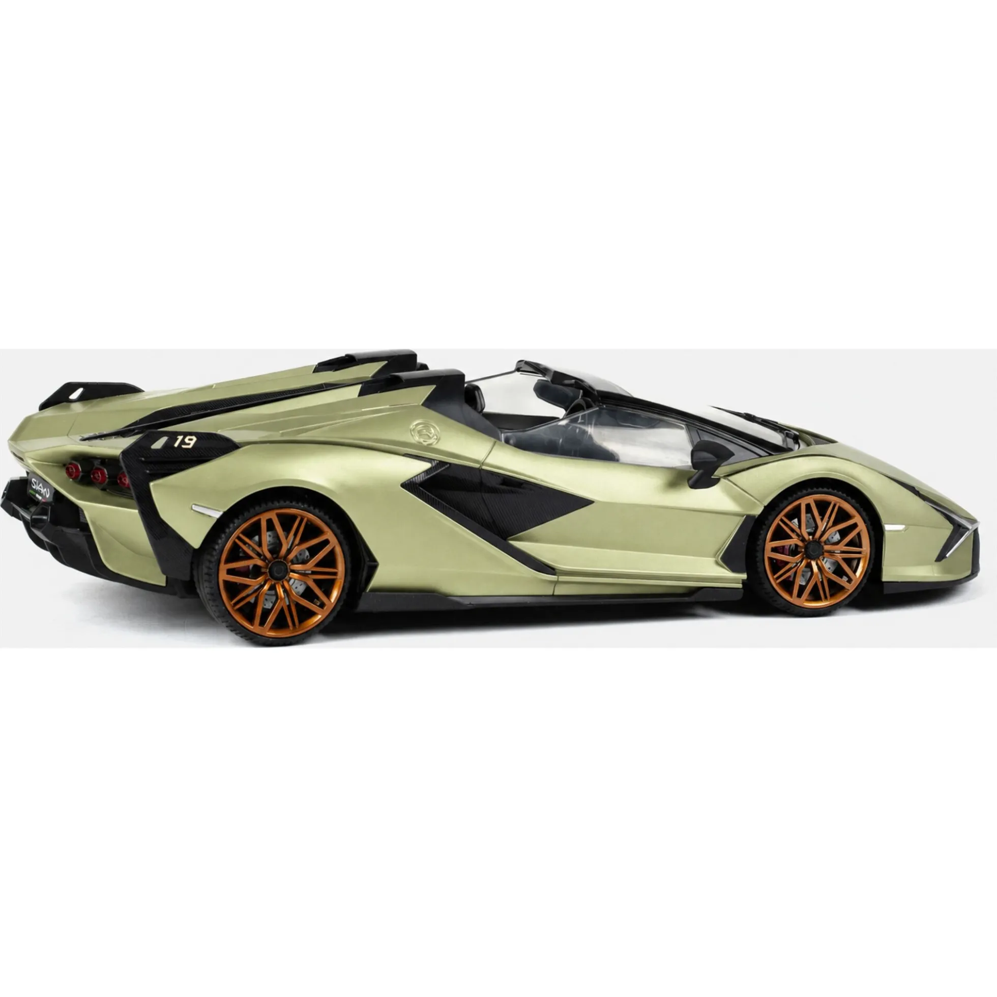 Fjernstyret Lamborghini Sian sportsbil med 2.4 GHz styring - Grøn - 1:16