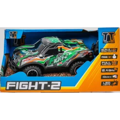 Fjernstyret monster truck med lys og 2,4 GHz styring - Grøn - 1:24