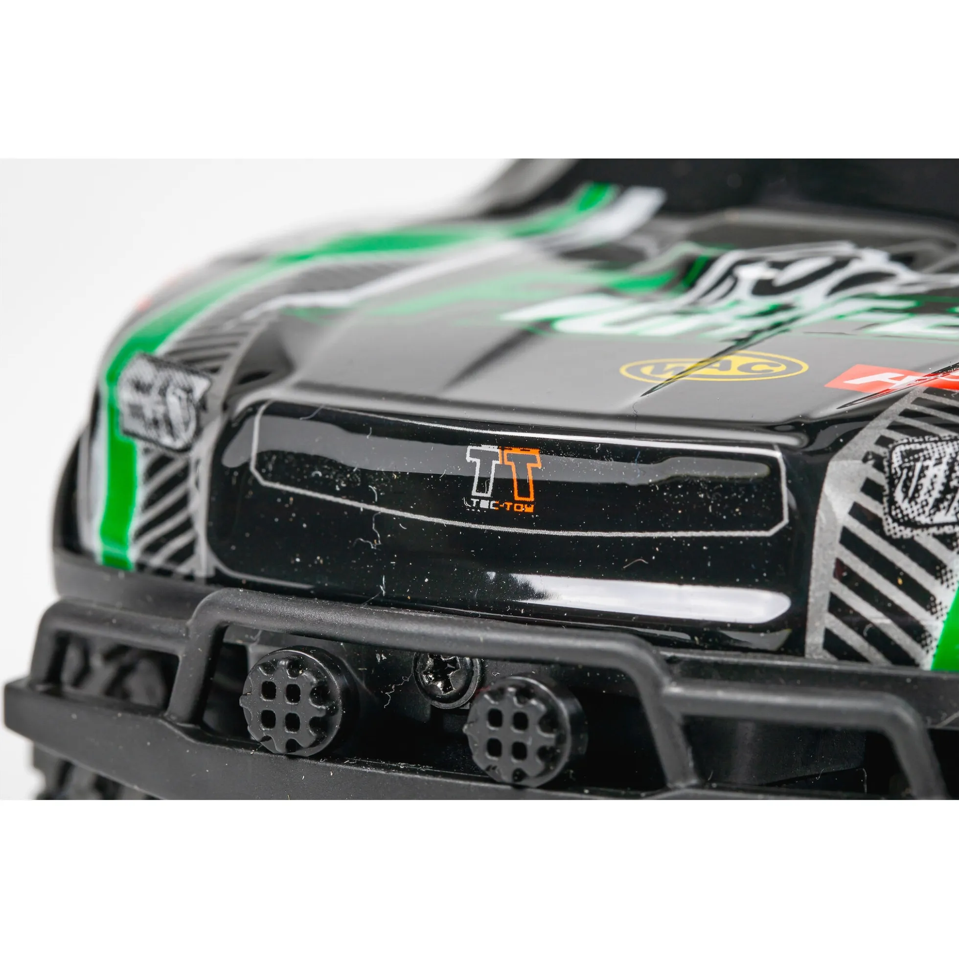 Fjernstyret monster truck med lys og 2,4 GHz styring - Grøn - 1:24