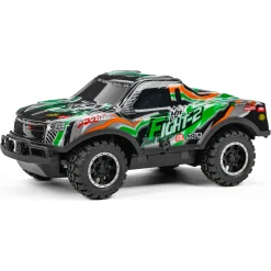 Fjernstyret monster truck med lys og 2,4 GHz styring - Grøn - 1:24
