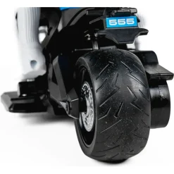 Fjernstyret motorcykel med lys og 2,4 GHz styring - Blå - 1:10