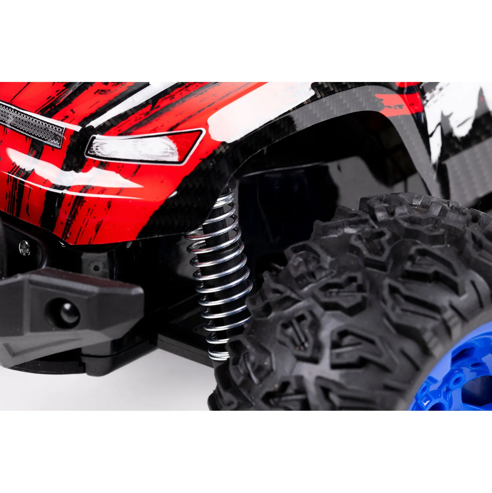 Fjernstyret Sneak Max offroad bil med genopladeligt batteri og 2,4 GHz styring - Rød - 1:12