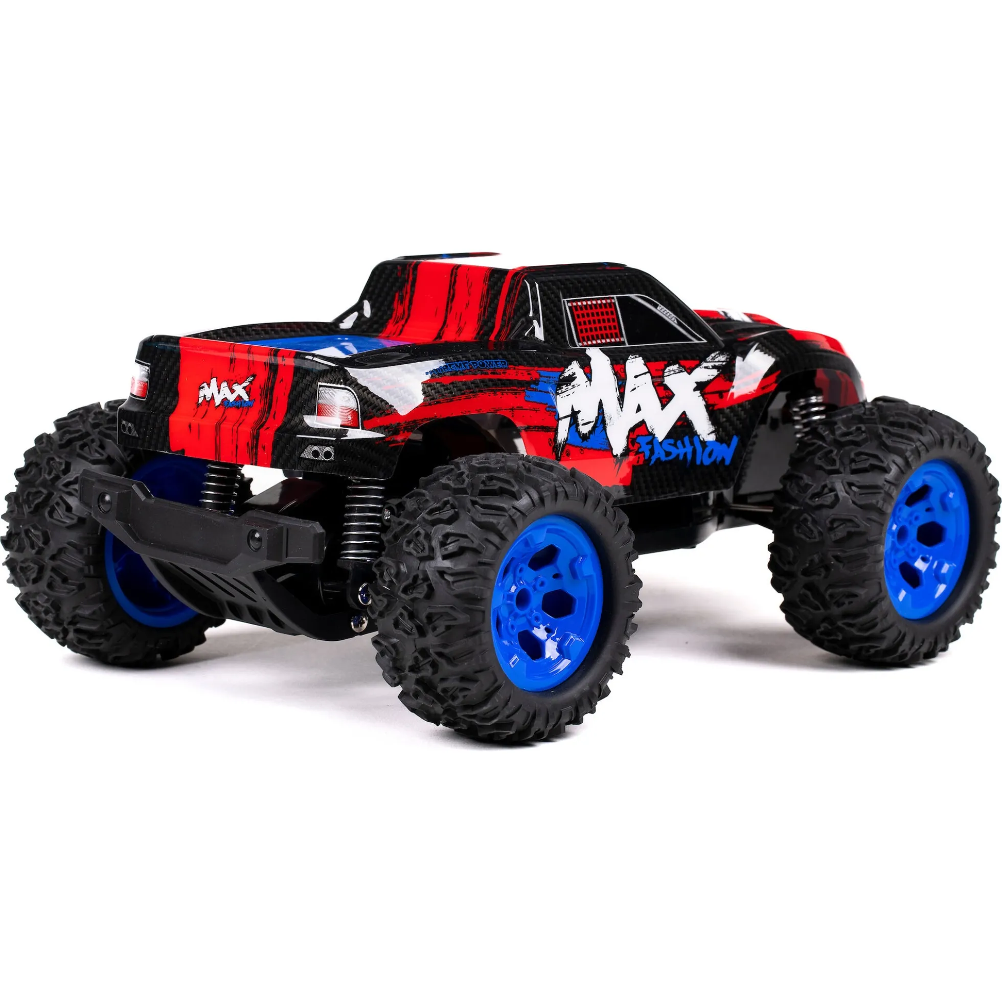 Fjernstyret Sneak Max offroad bil med genopladeligt batteri og 2,4 GHz styring - Rød - 1:12