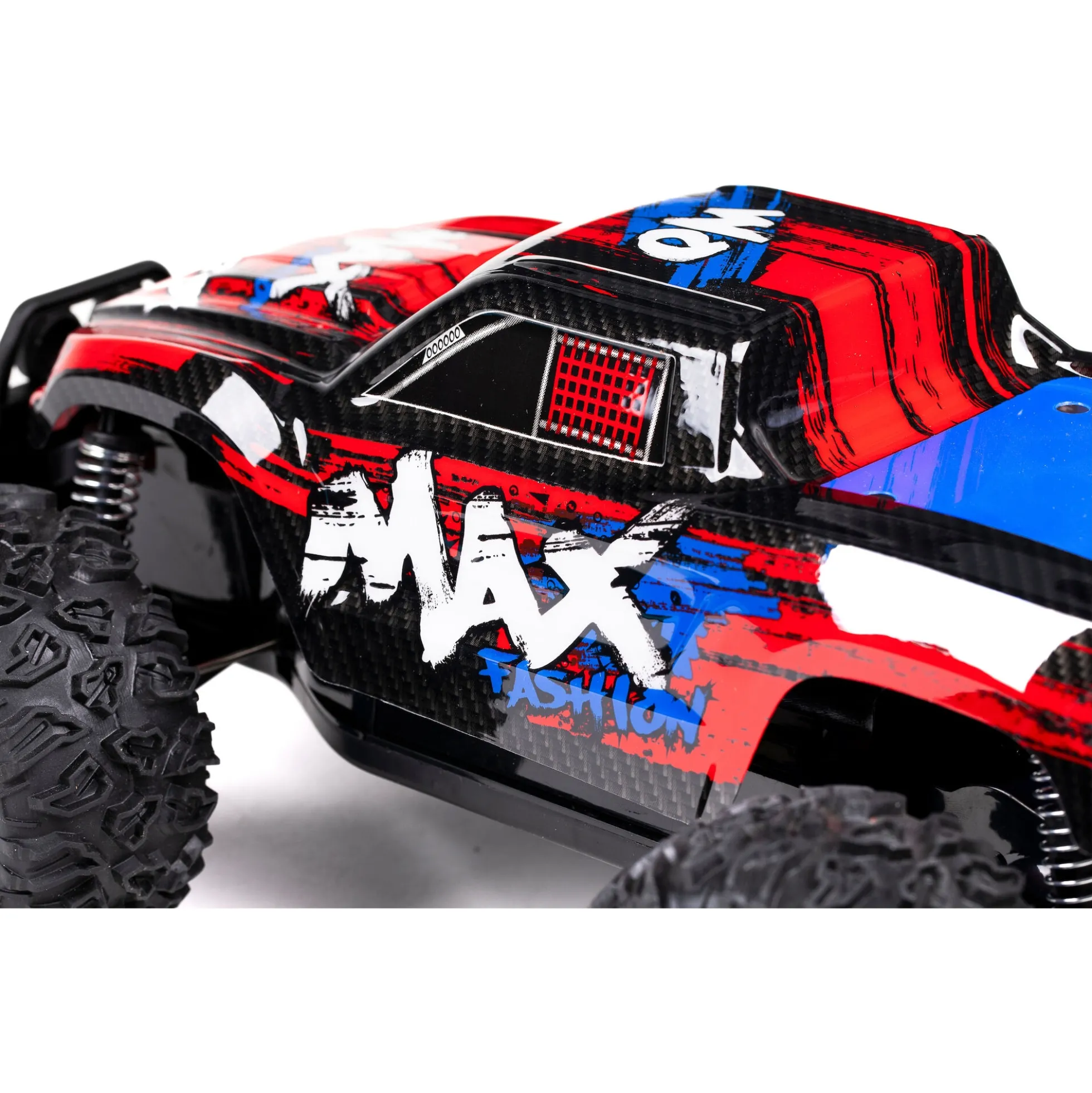 Fjernstyret Sneak Max offroad bil med genopladeligt batteri og 2,4 GHz styring - Rød - 1:12