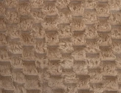 Fleece tæppe - vaffelstruktur - 150x200 cm - Blødt sandfarvet sofatæppe - Nordstrand Home