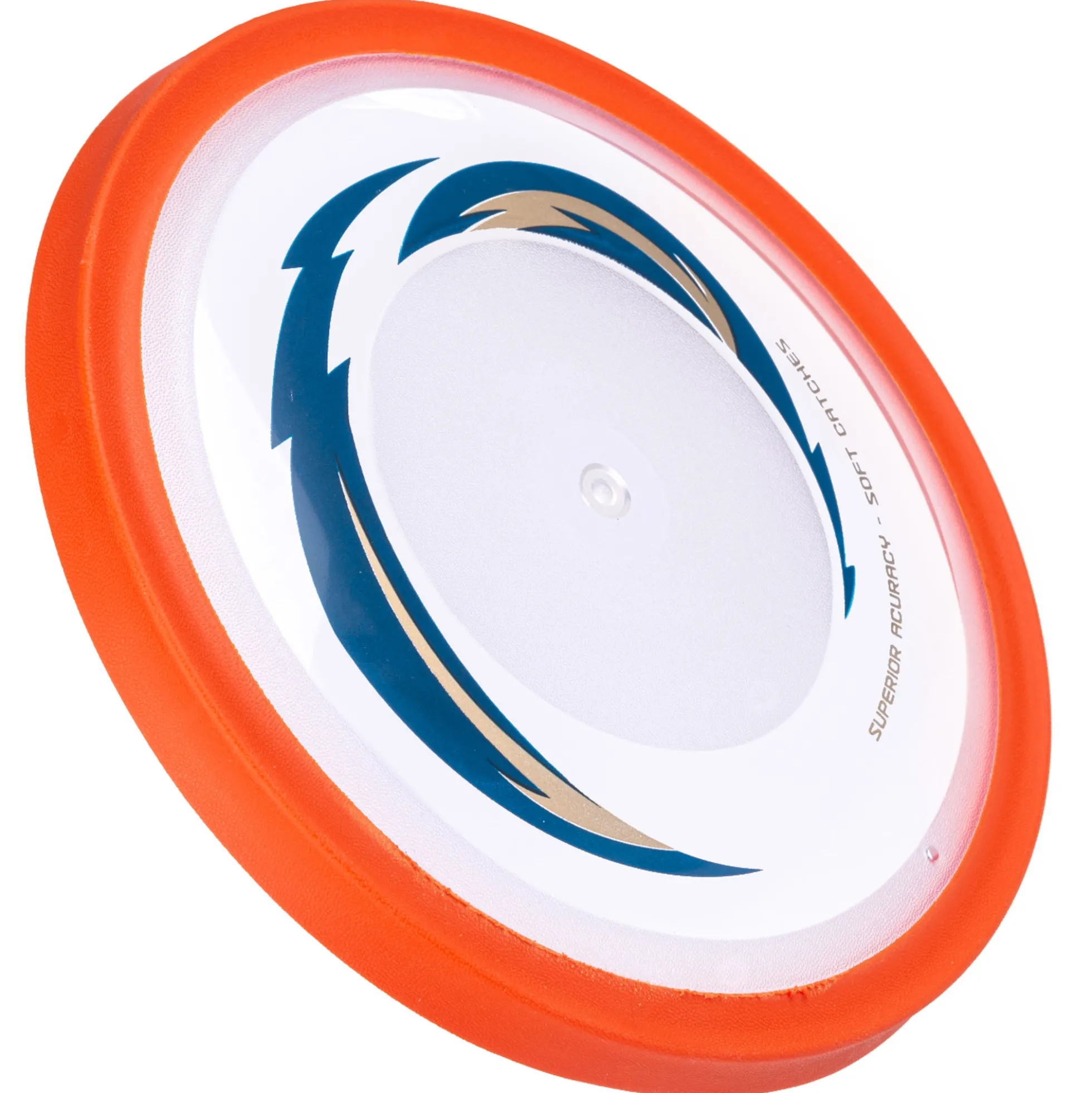 Flying disc 24 cm - Gennemsigtig med bløde kanter - Orange