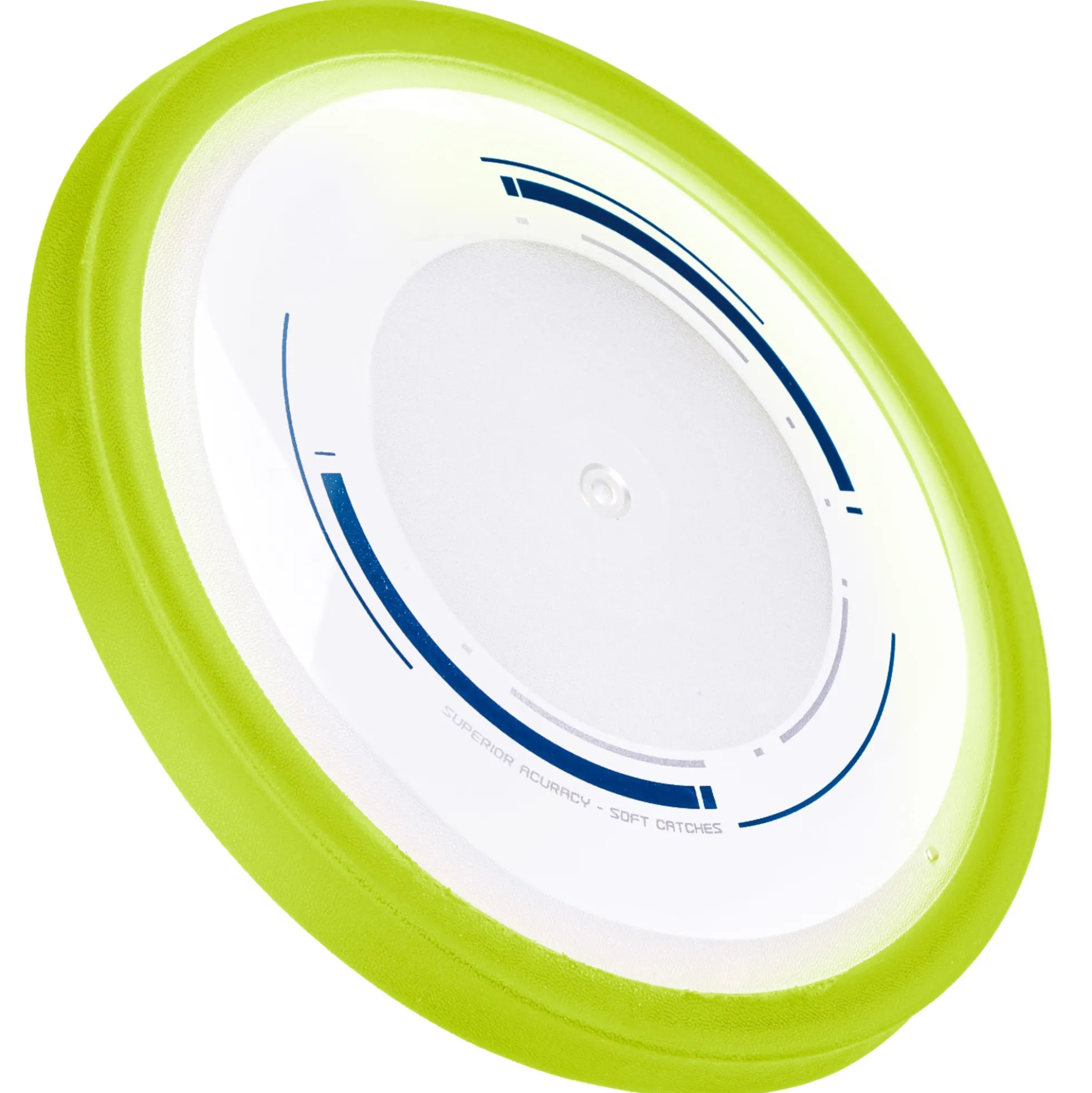 Flying disc 24 cm - Gennemsigtig med bløde kanter - Grøn