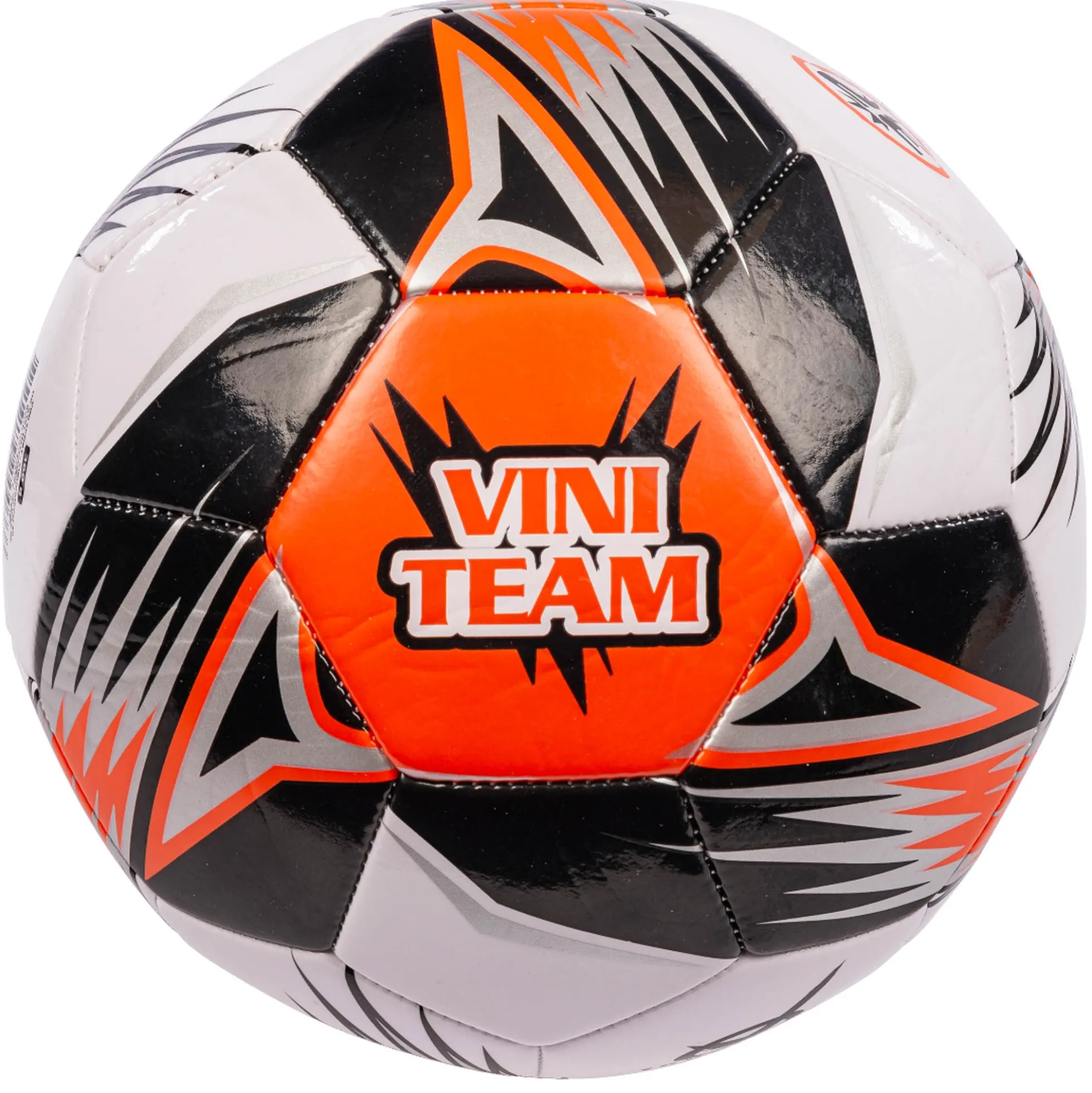 Fodbold - Kunstlæder - Str. 5 - Hvid/orange