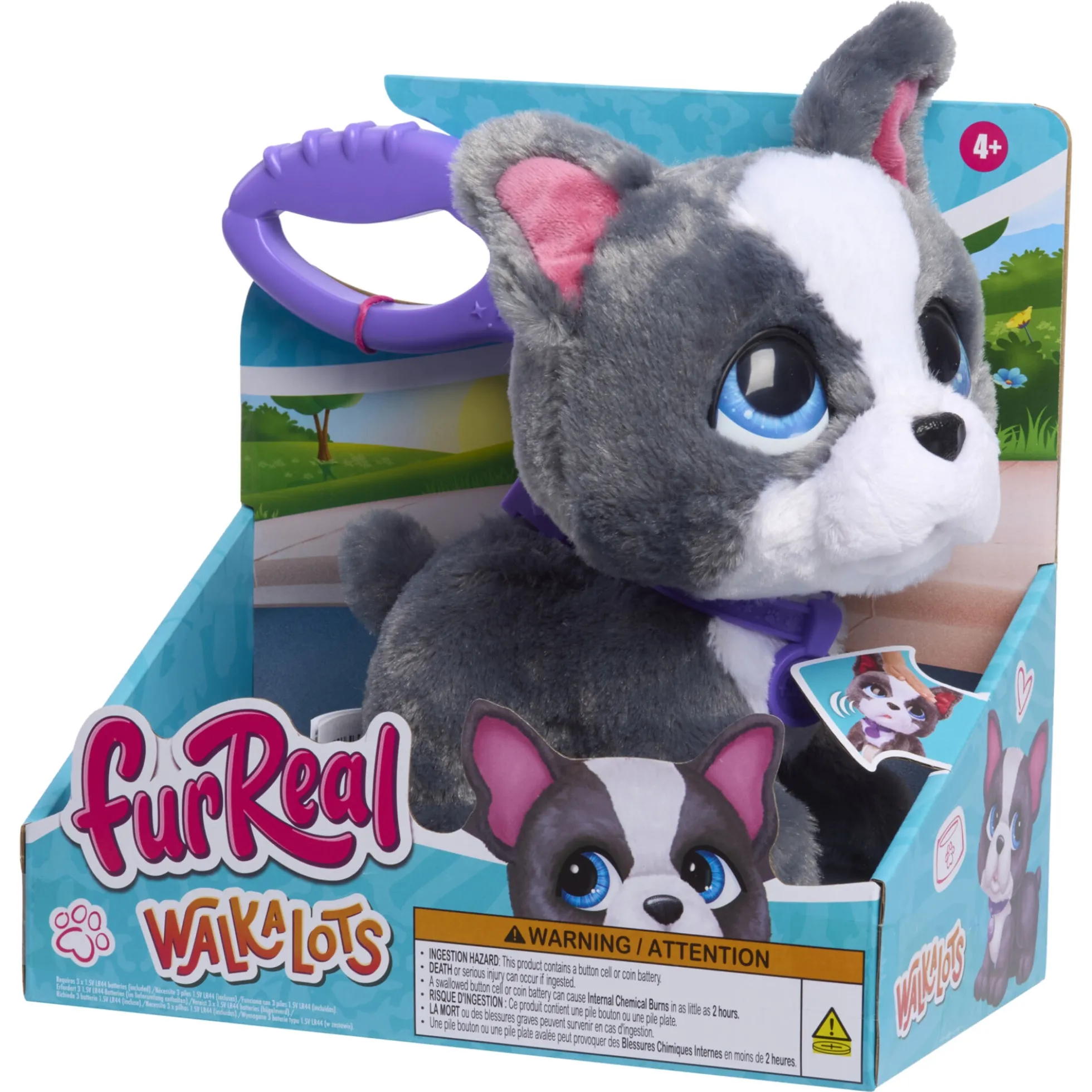 FurReal Walk-A-Lots fransk bulldog - 20 cm